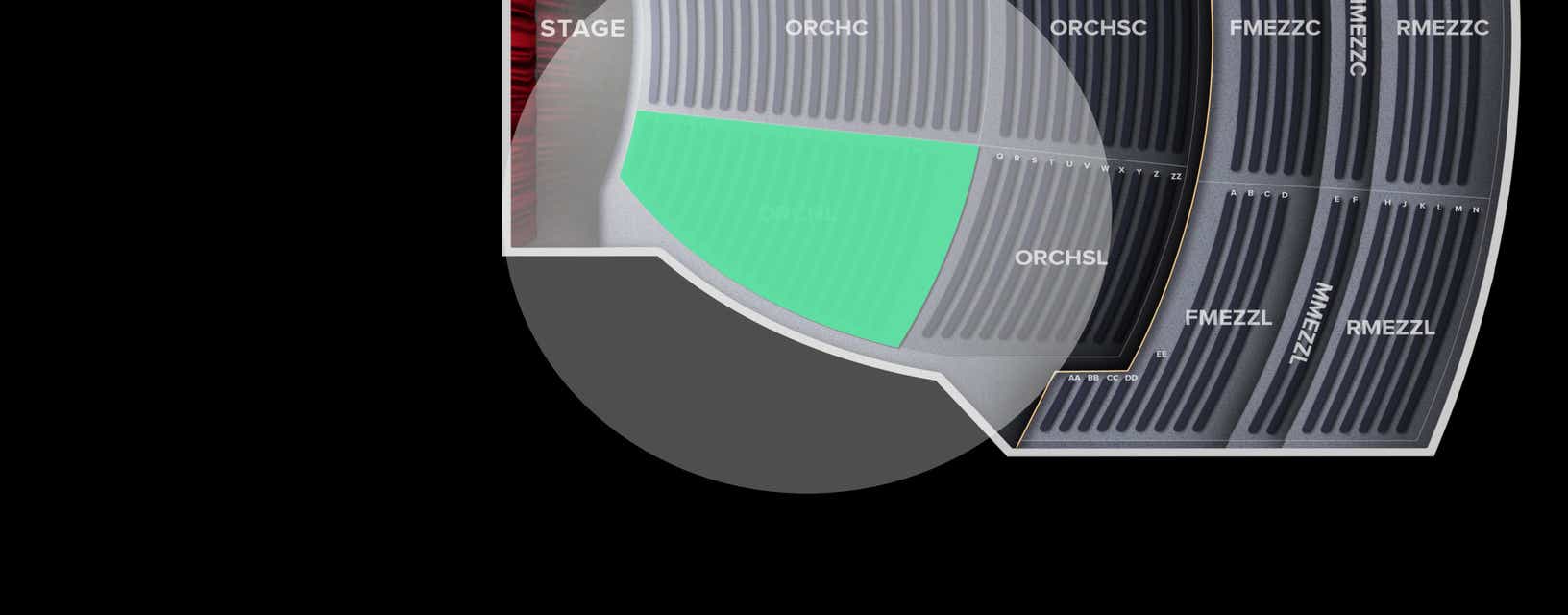 Seat view from Orchestra