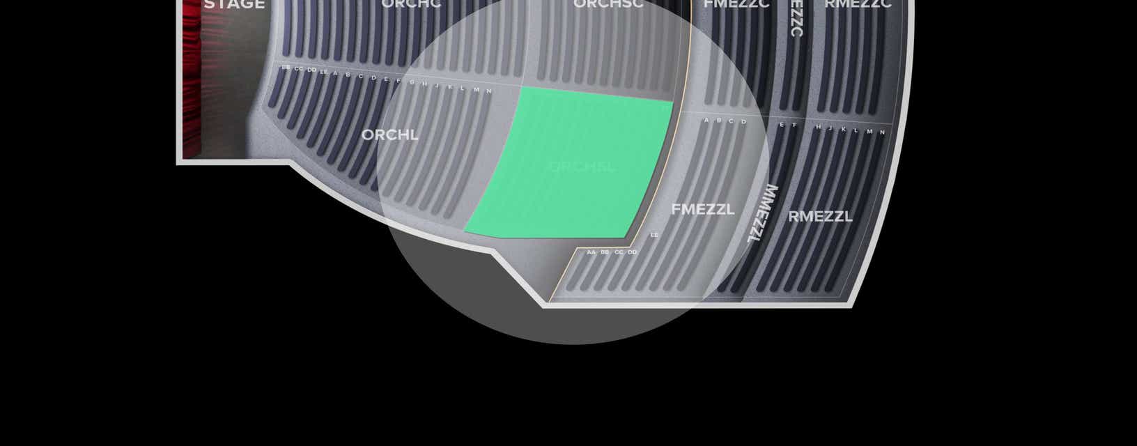 Seat view from Orchestra