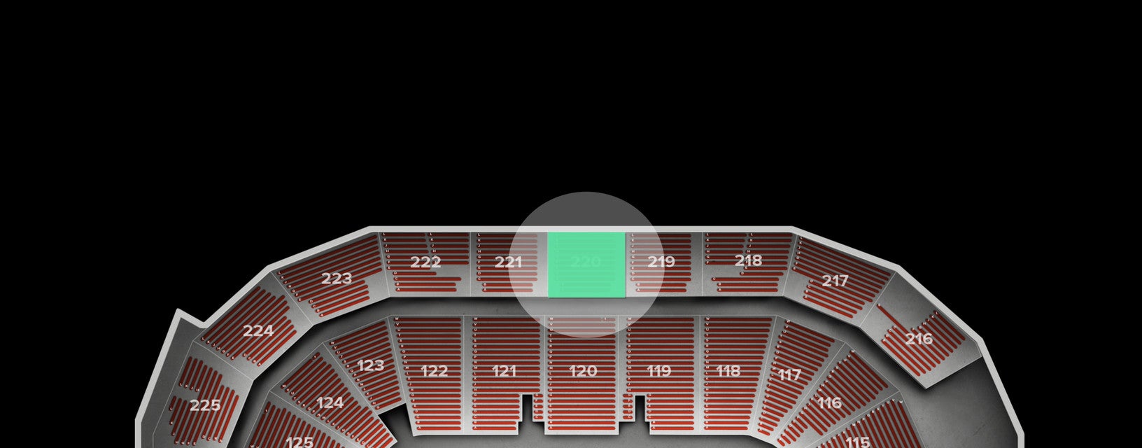 Seat view from Upper
