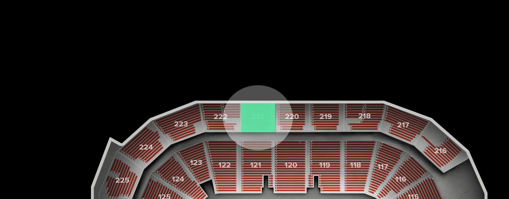 Seat view from Upper