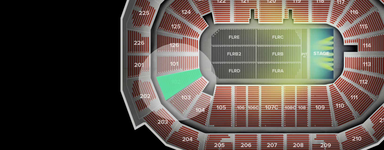 Seat view from Lower
