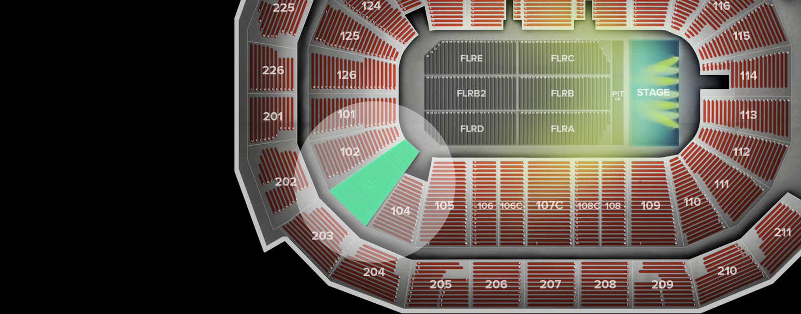 Seat view from Lower