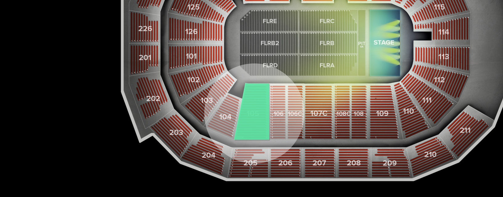 Seat view from Lower