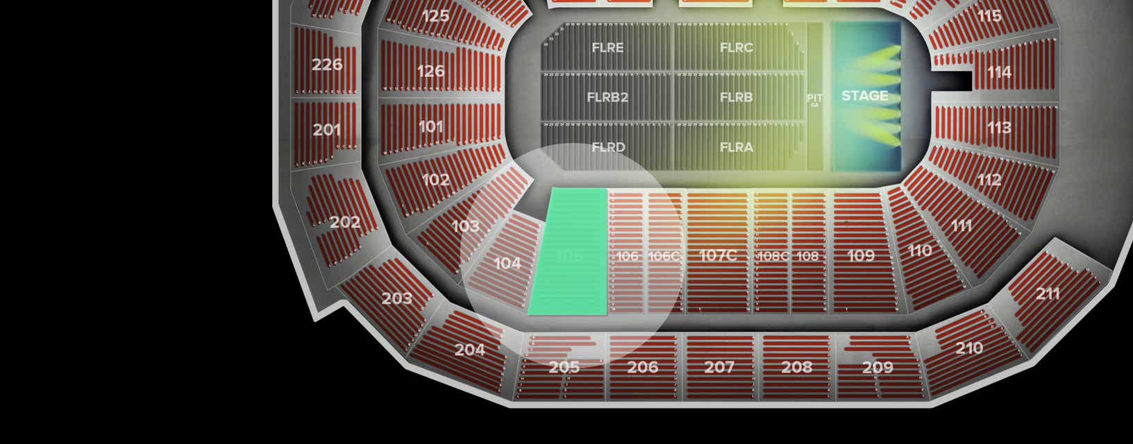 Seat view from Lower