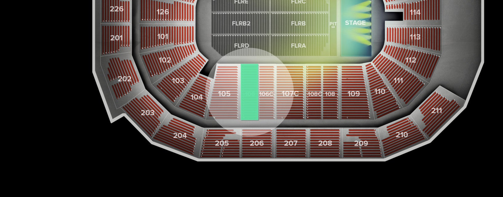 Seat view from Lower