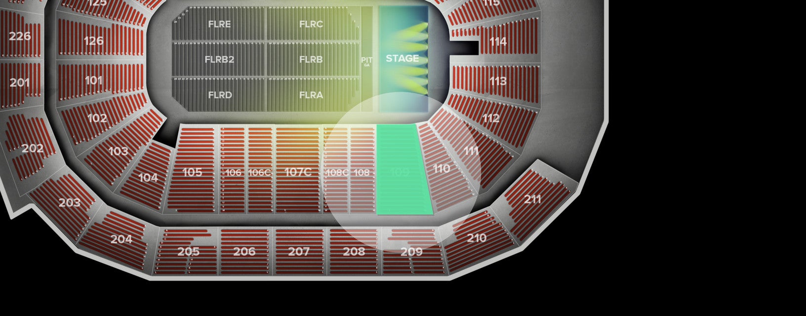 Seat view from Lower