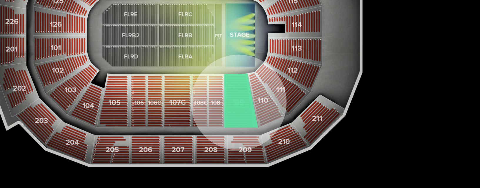 Seat view from Lower