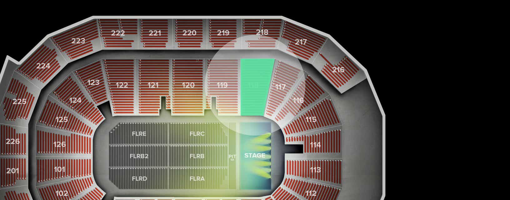 Seat view from Lower