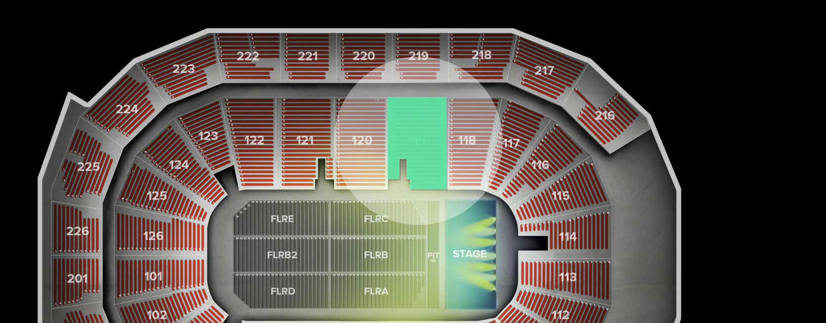 Seat view from Lower