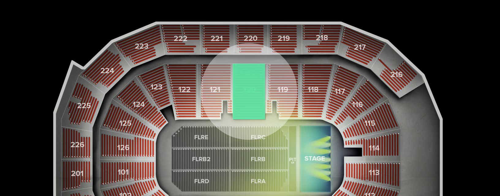 Seat view from Lower