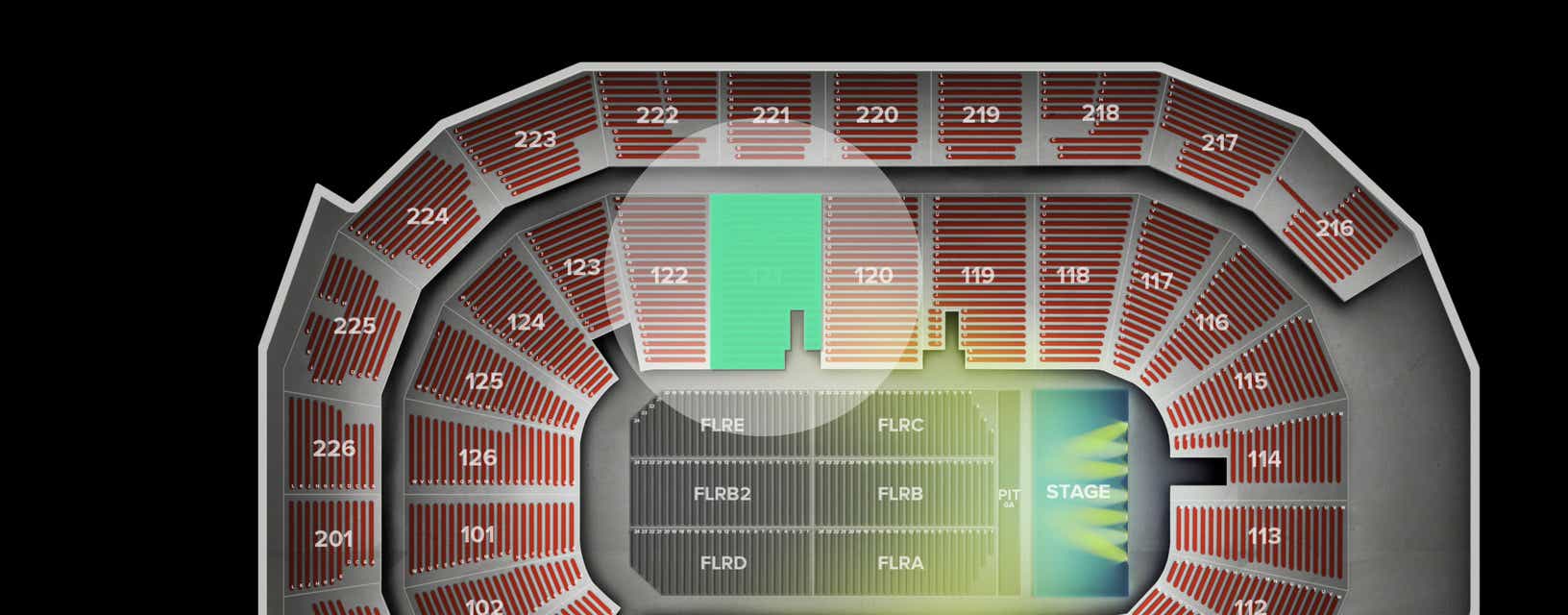 Seat view from Lower