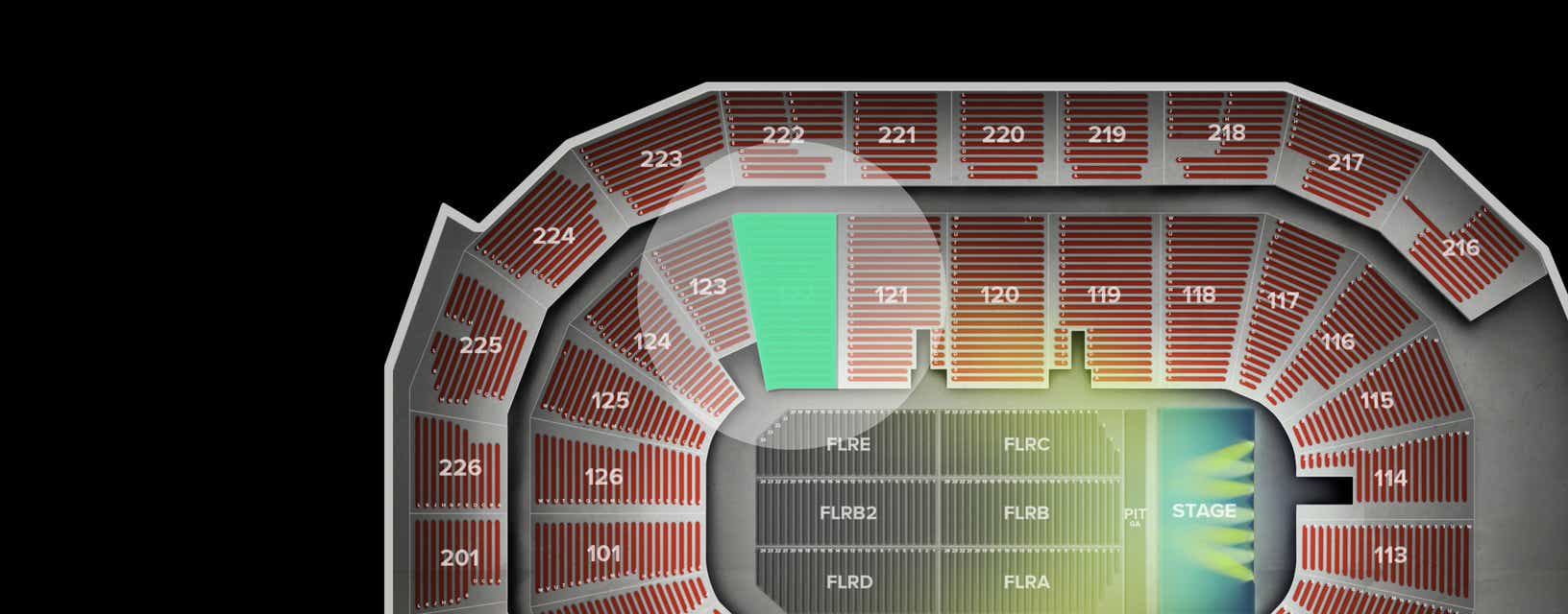 Seat view from Lower