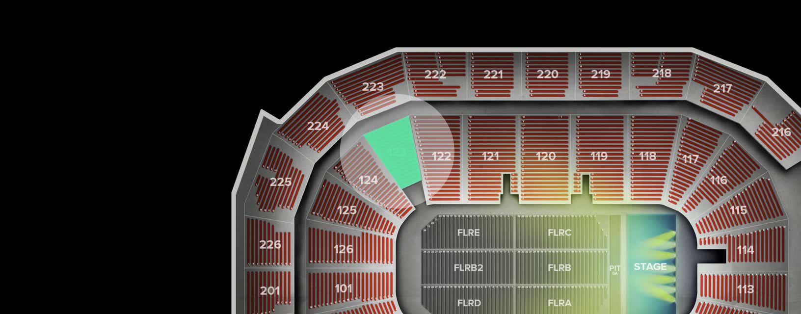 Seat view from Lower