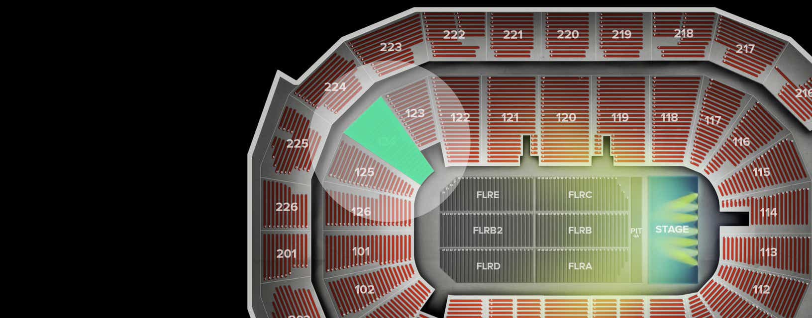 Seat view from Lower