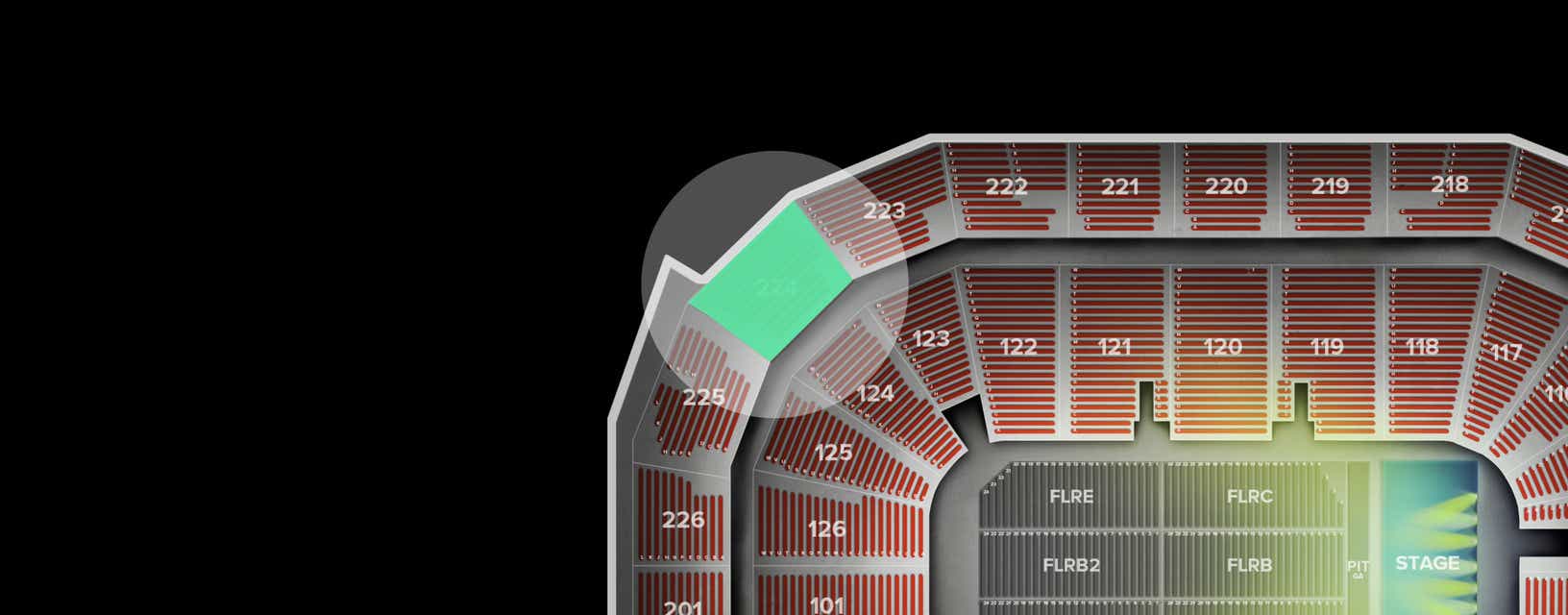 Seat view from Upper