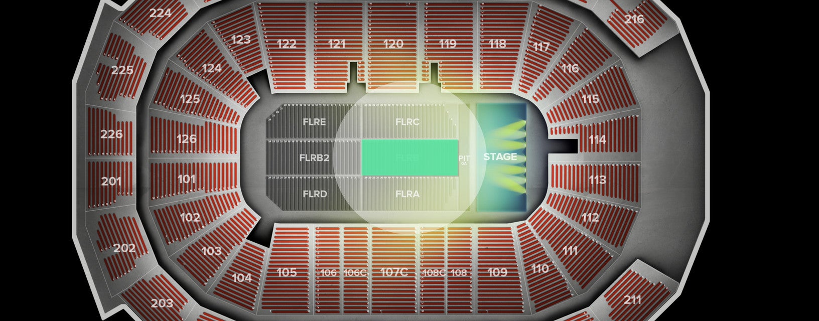 Seat view from Floor