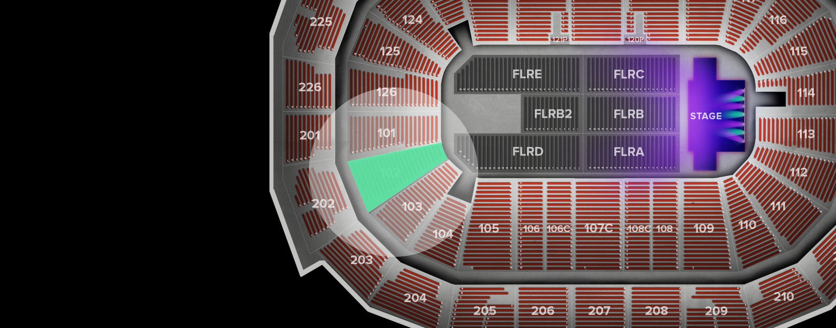 Seat view from Lower