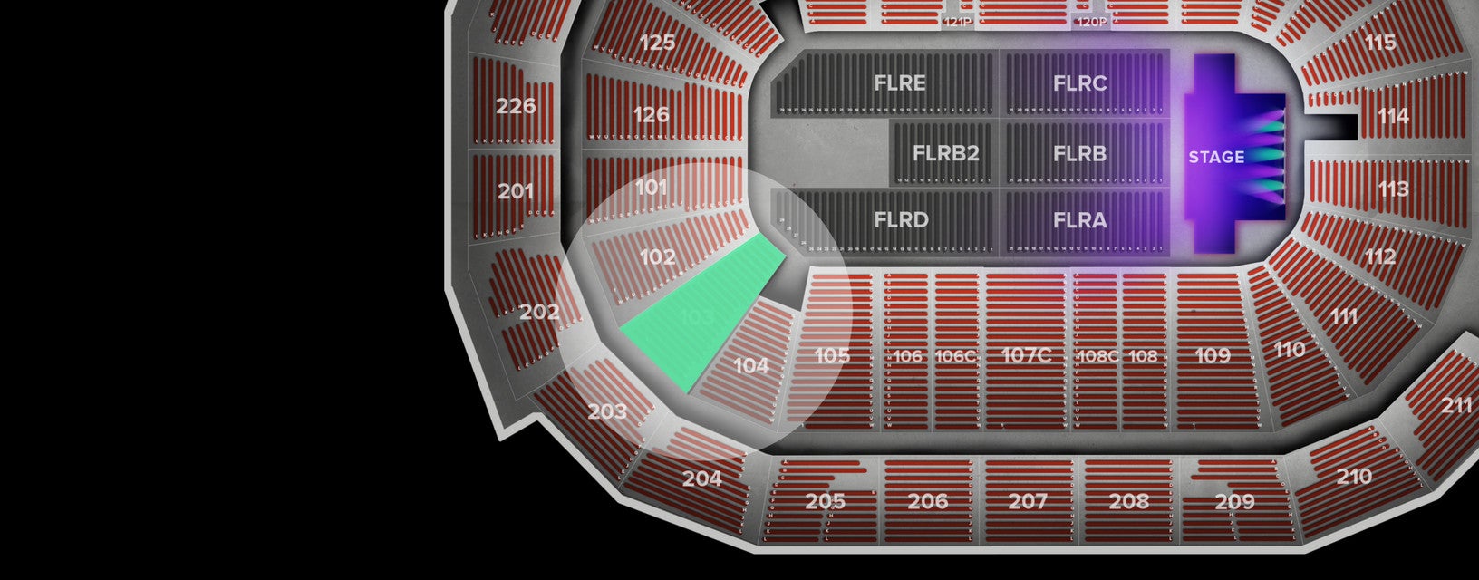Seat view from Lower