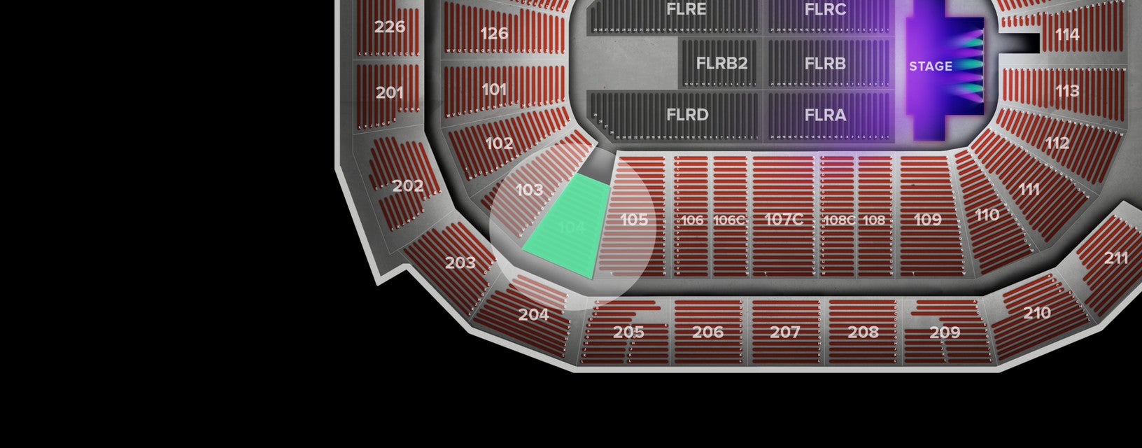 Seat view from Lower