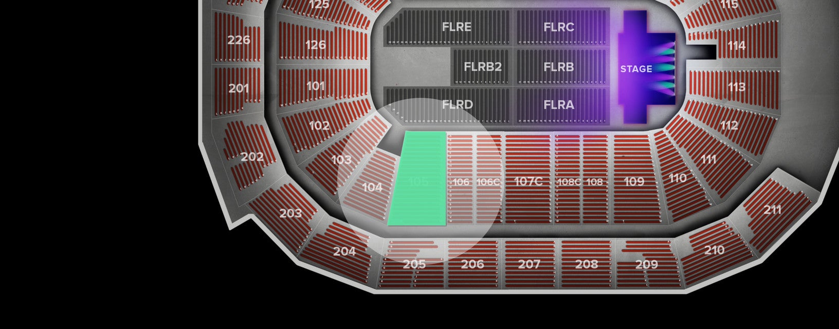 Seat view from Lower