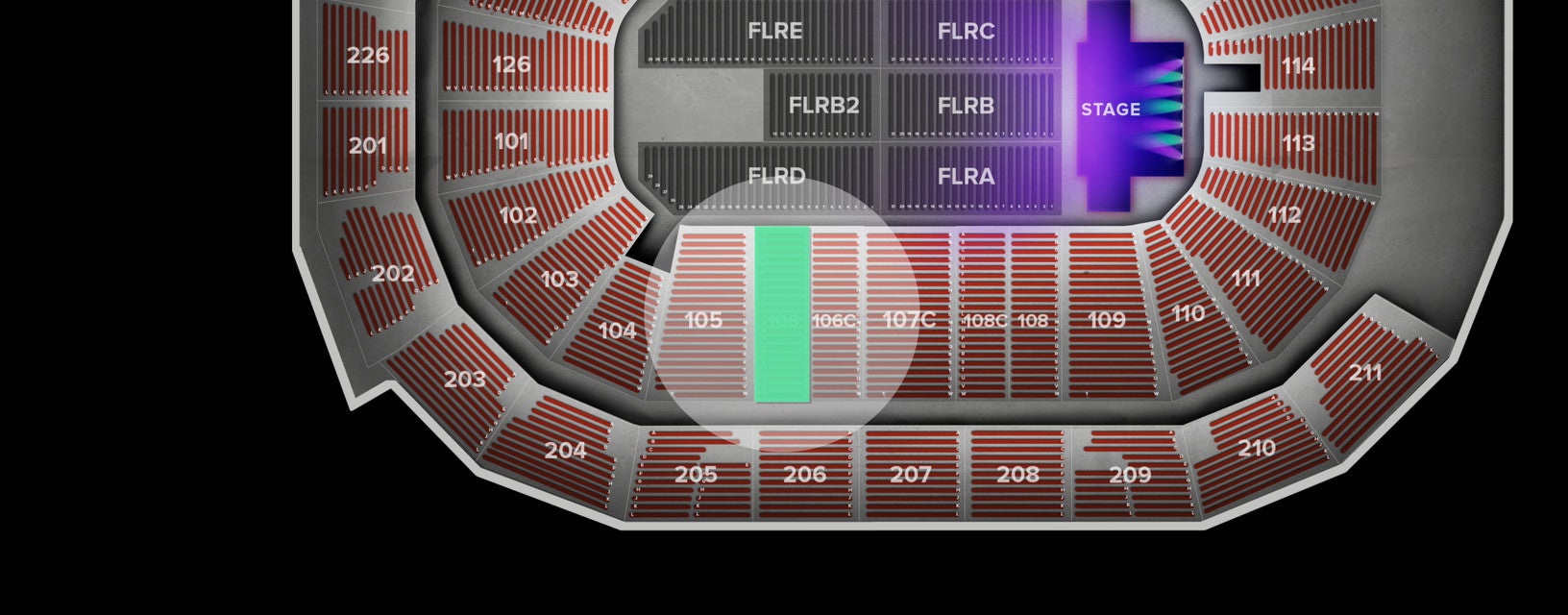 Seat view from Lower