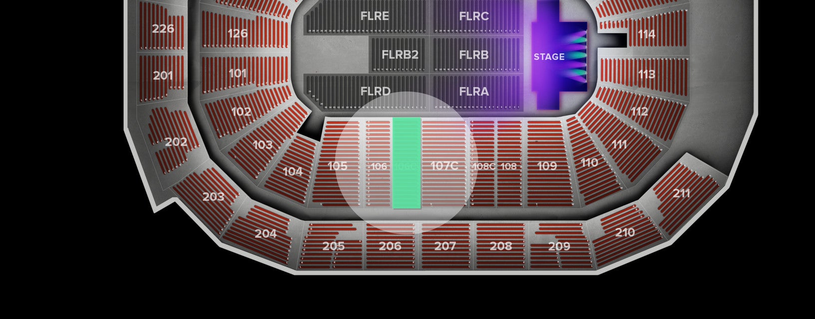 Seat view from Lower Club