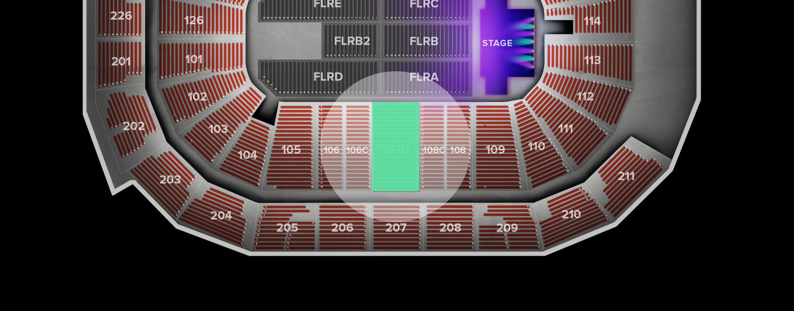 Seat view from Lower Club