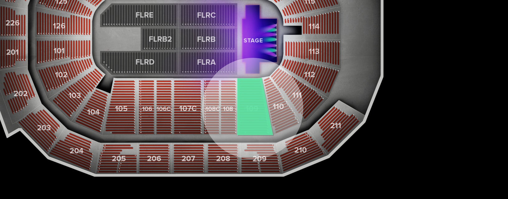Seat view from Lower