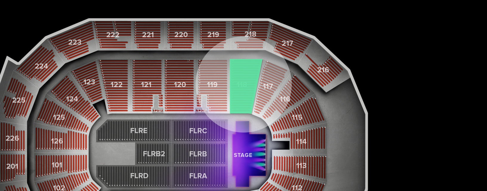Seat view from Lower