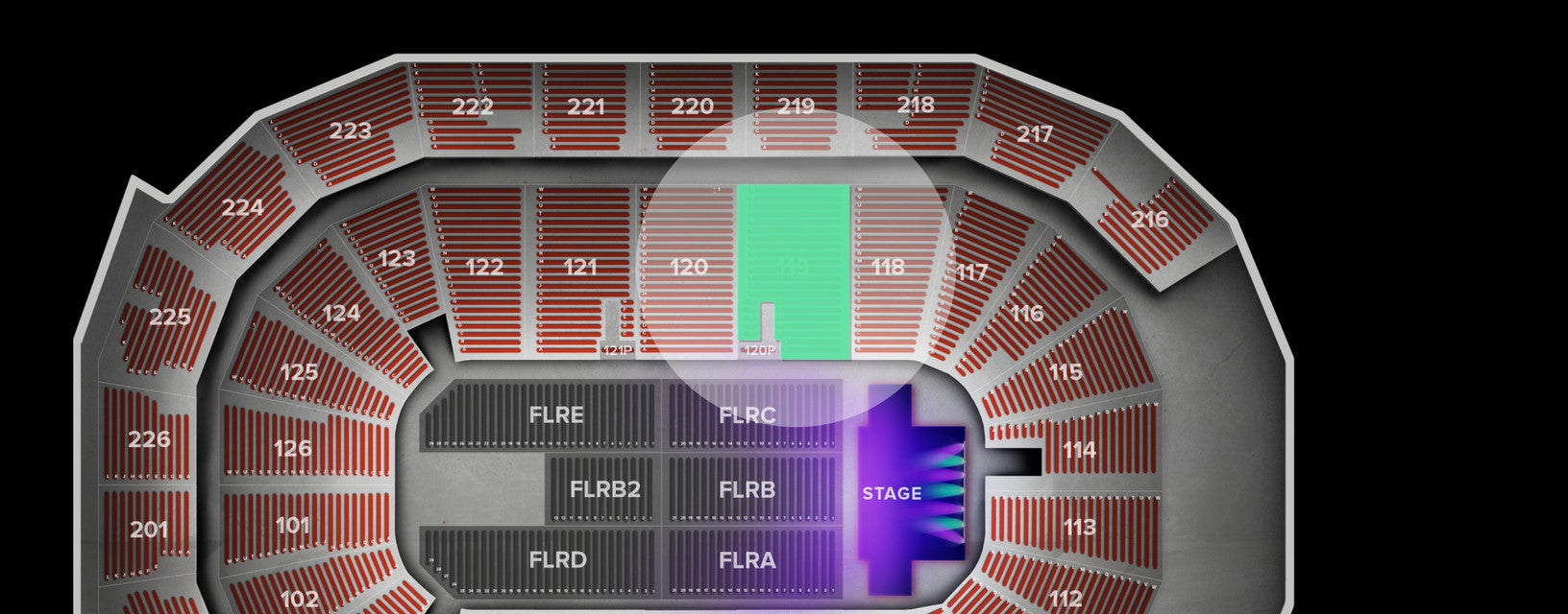 Seat view from Lower