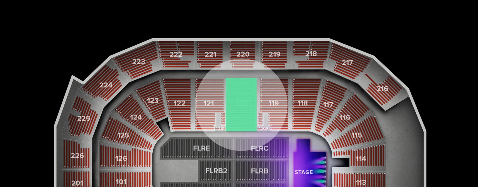 Seat view from Lower