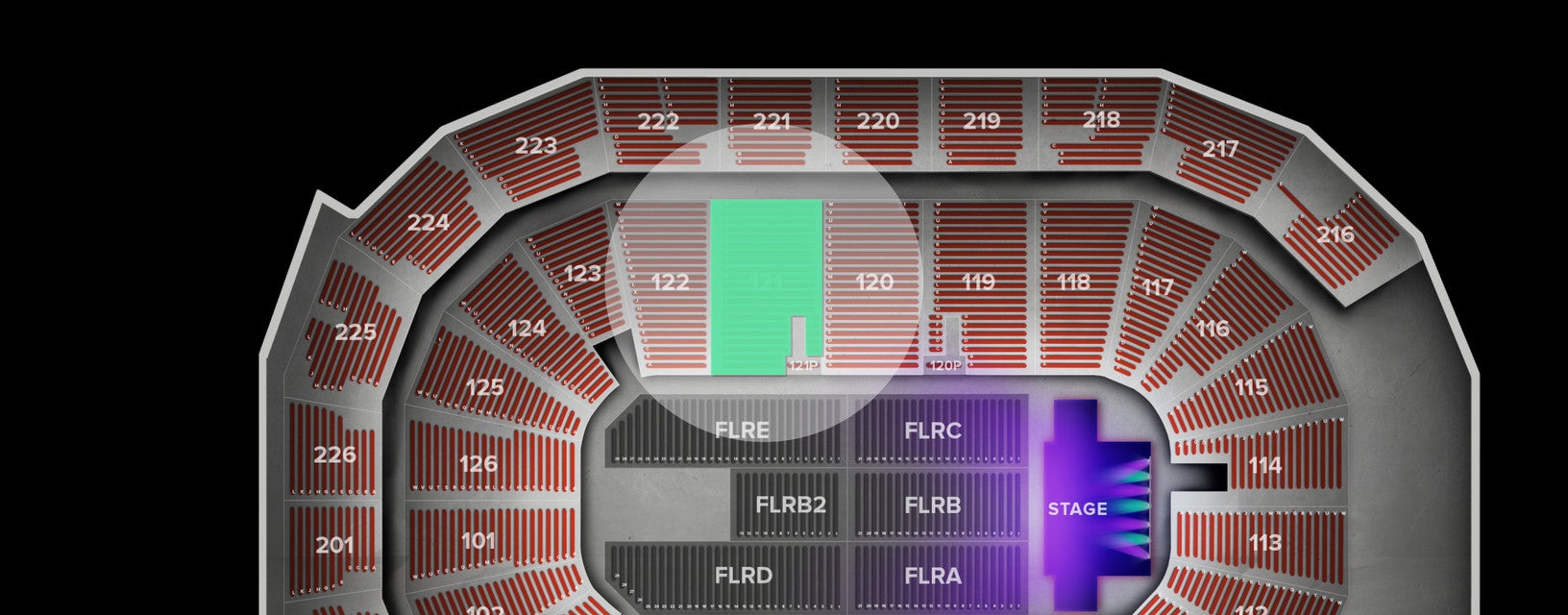Seat view from Lower