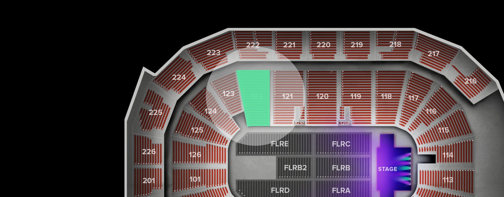 Seat view from Lower