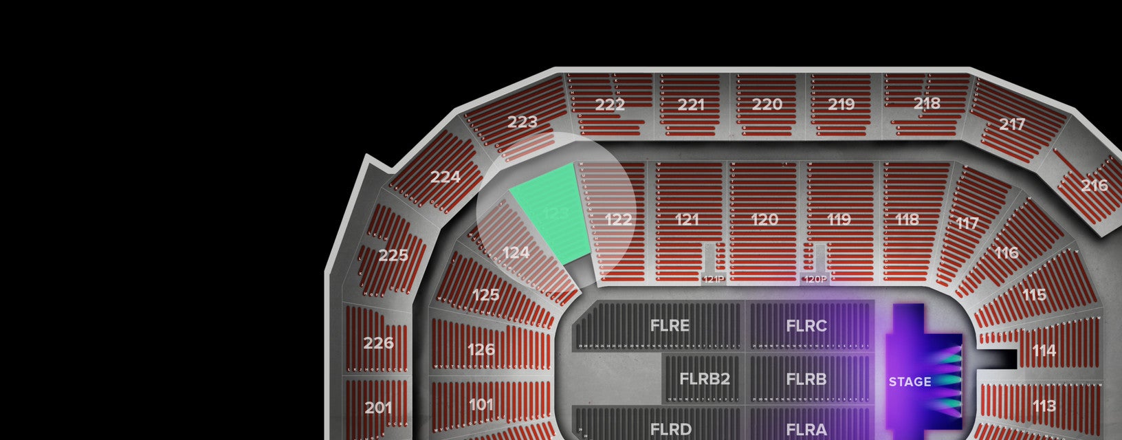 Seat view from Lower