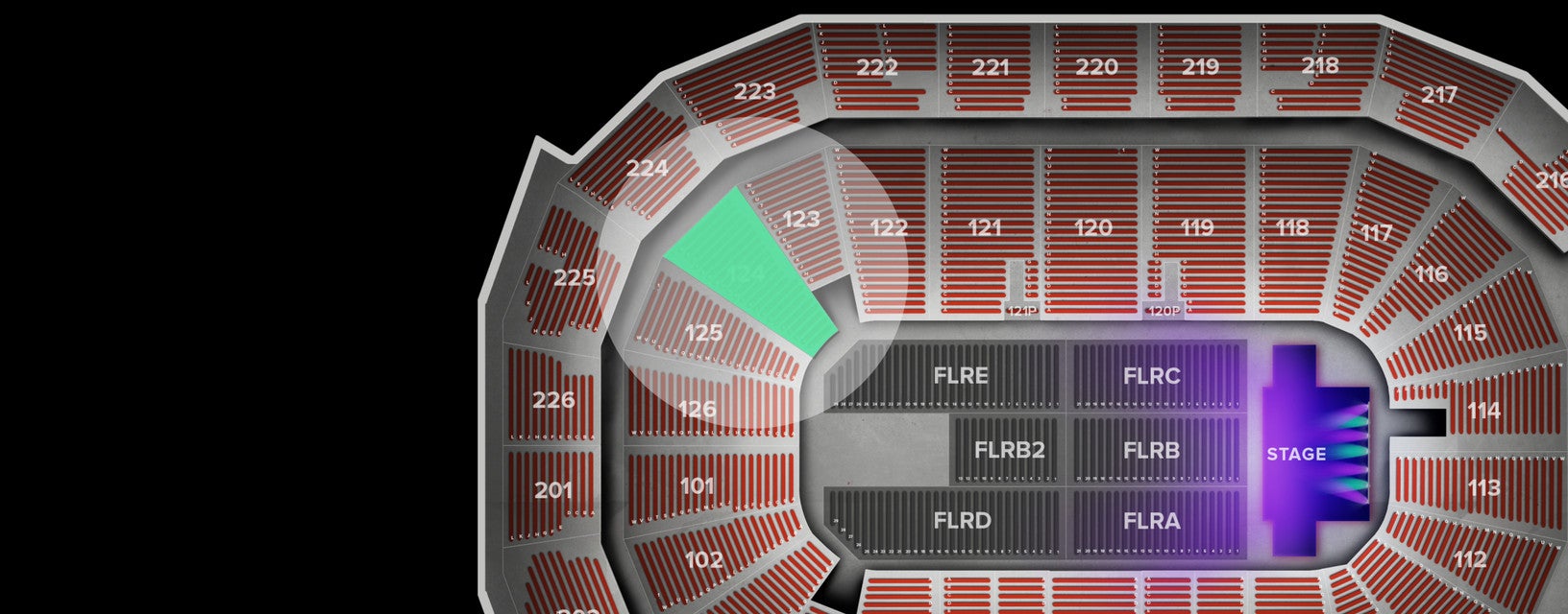 Seat view from Lower