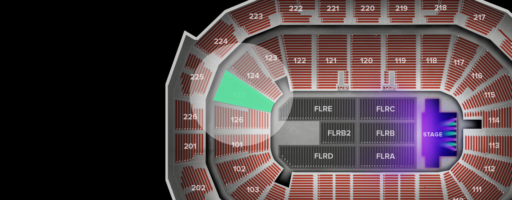 Seat view from Lower