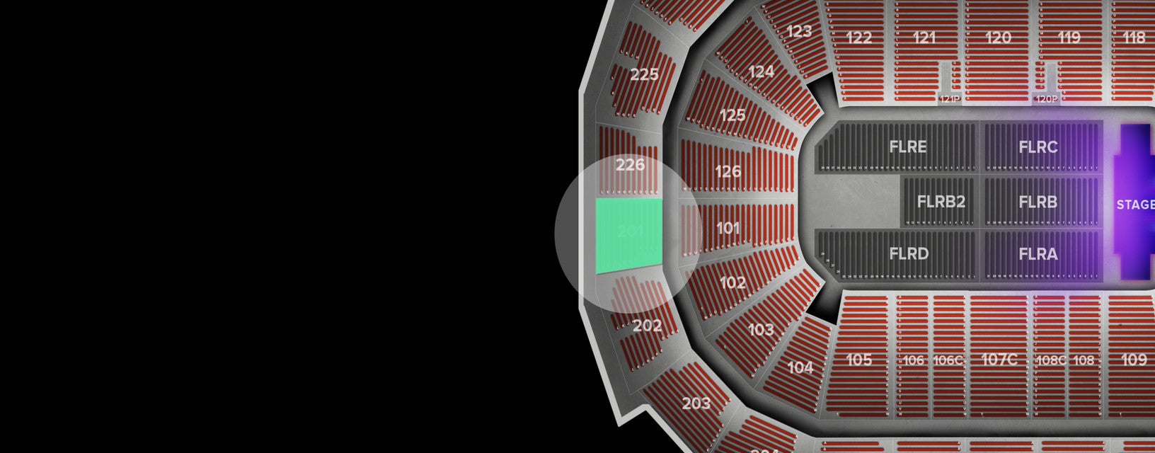 Seat view from Upper