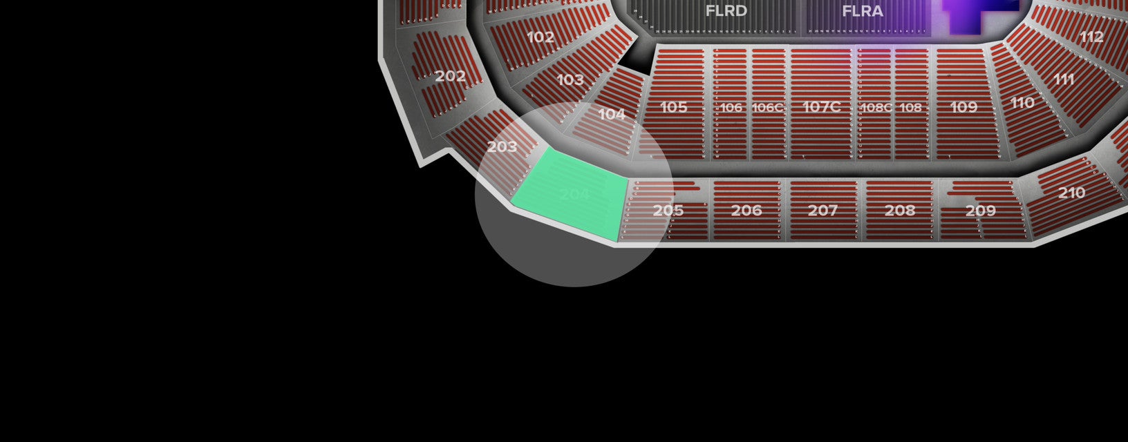 Seat view from Upper