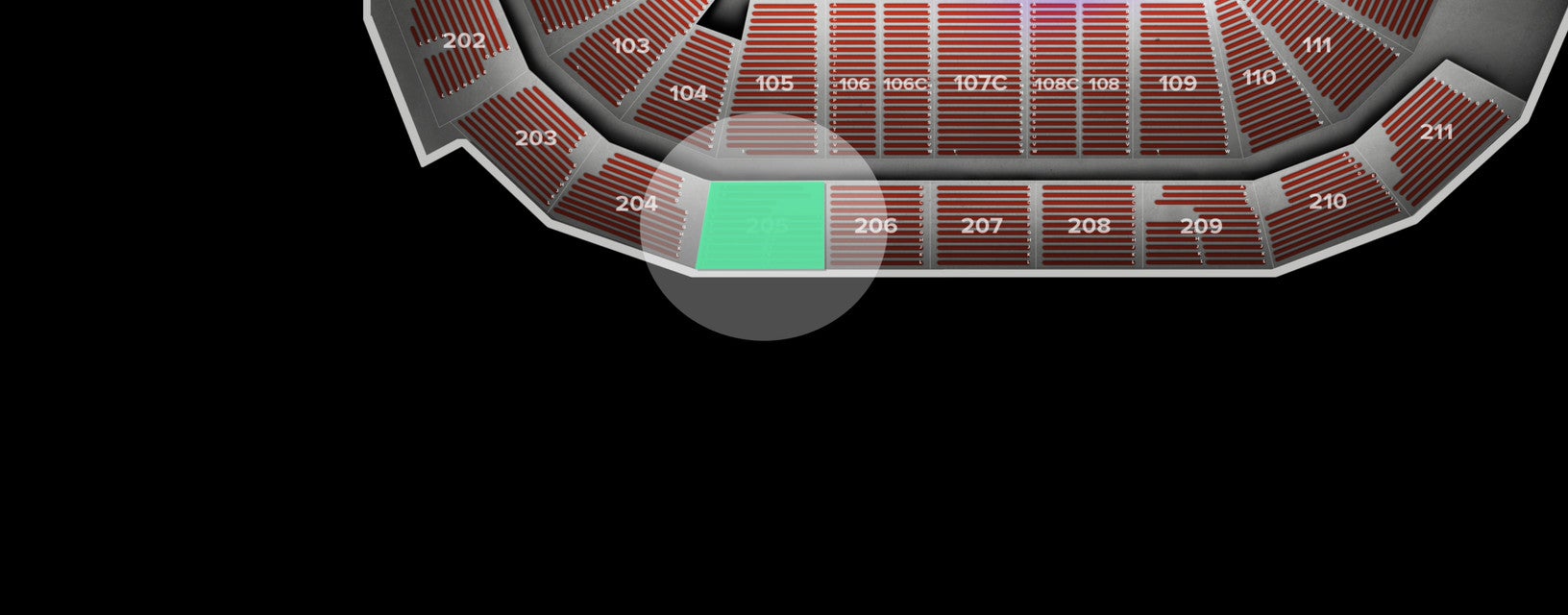 Seat view from Upper