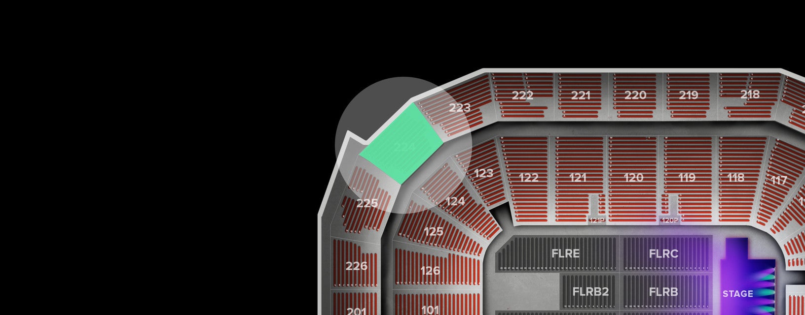 Seat view from Upper