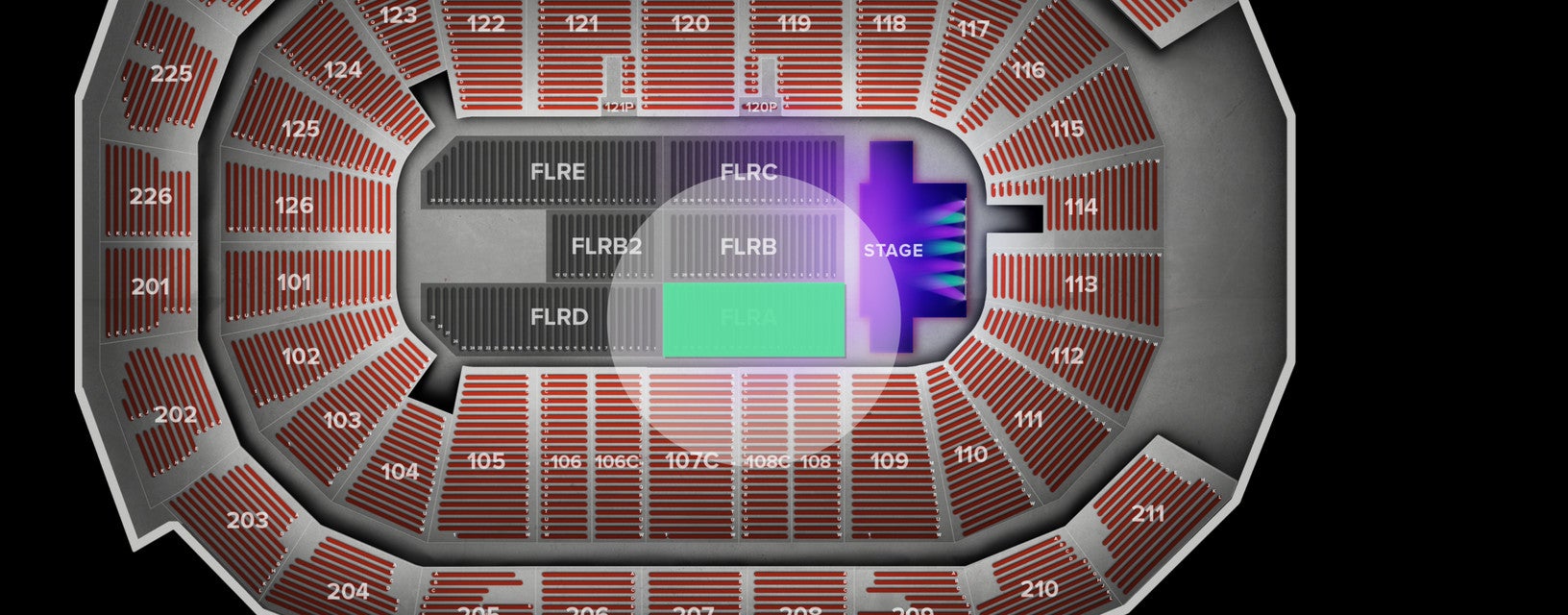 Seat view from Floor