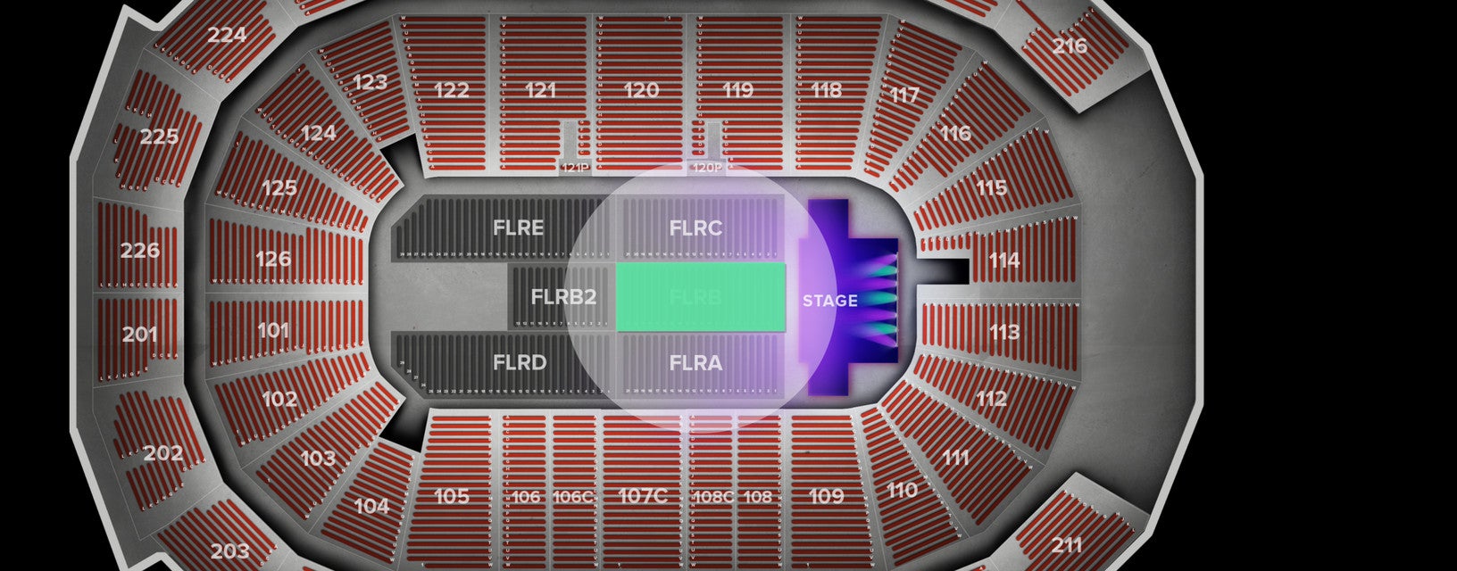 Seat view from Floor