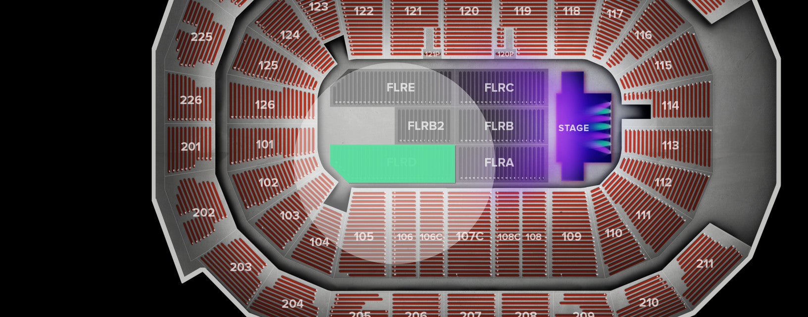 Seat view from Floor
