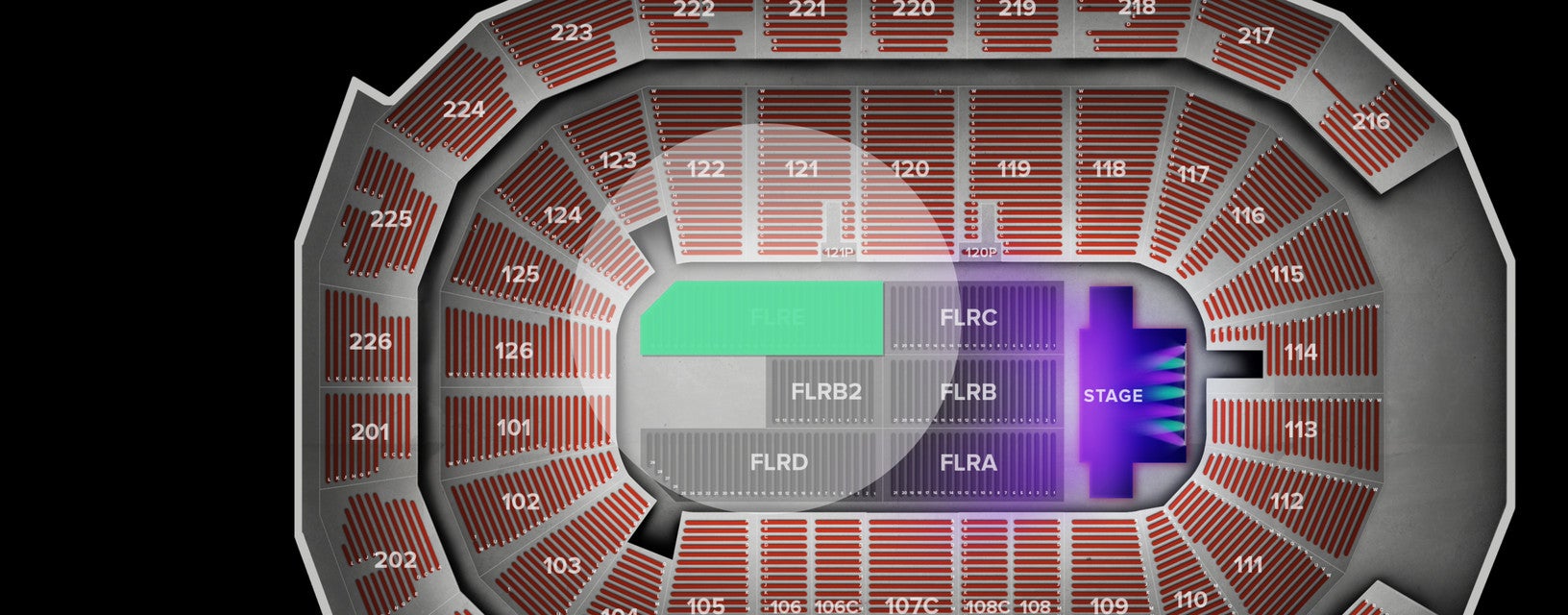 Seat view from Floor