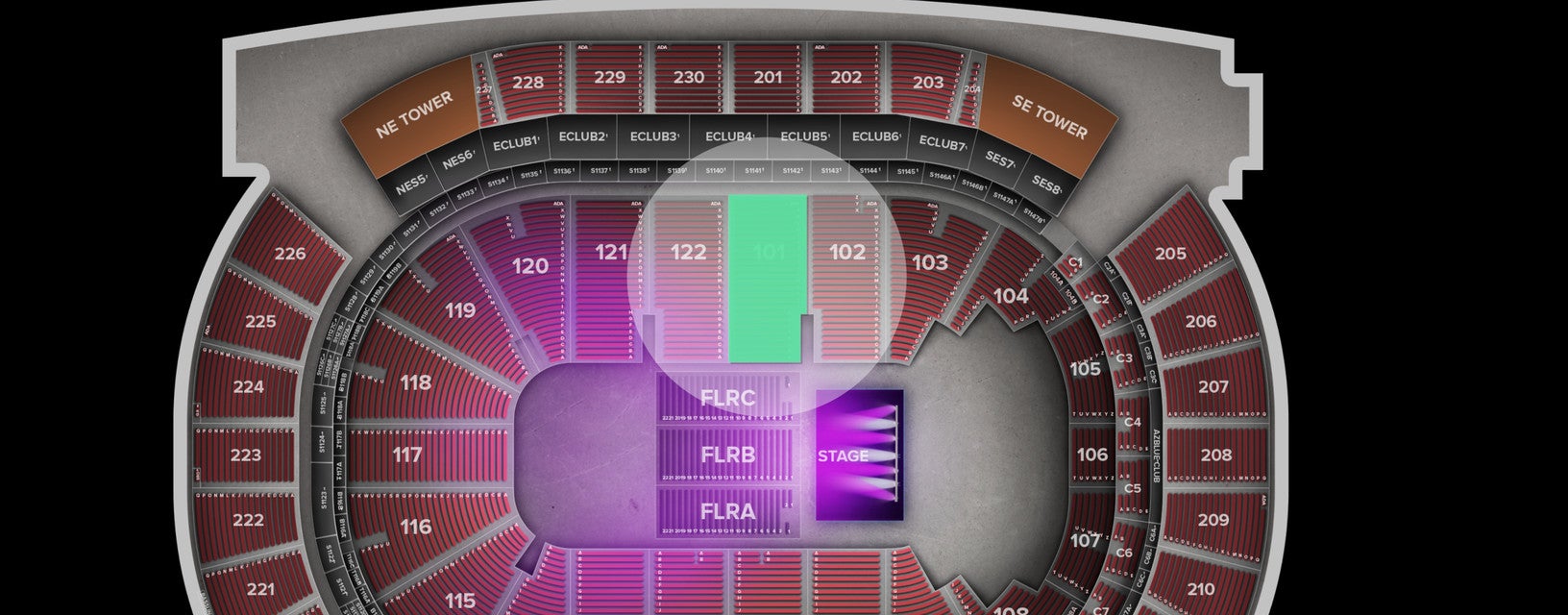 Seat view from Lower