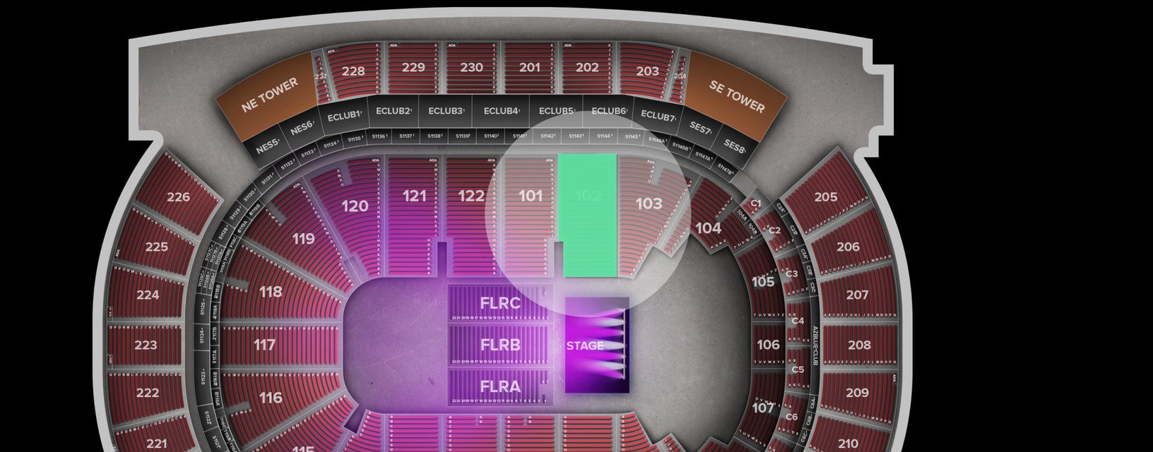 Seat view from Lower