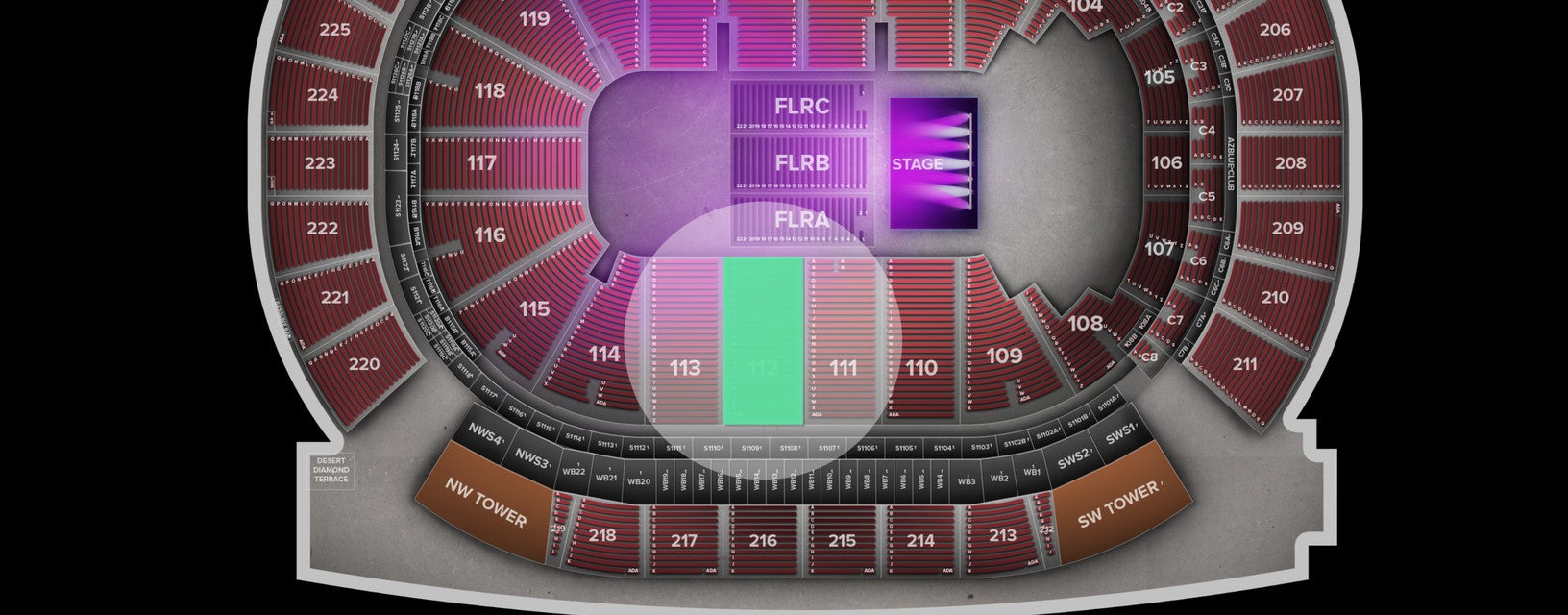 Seat view from Lower