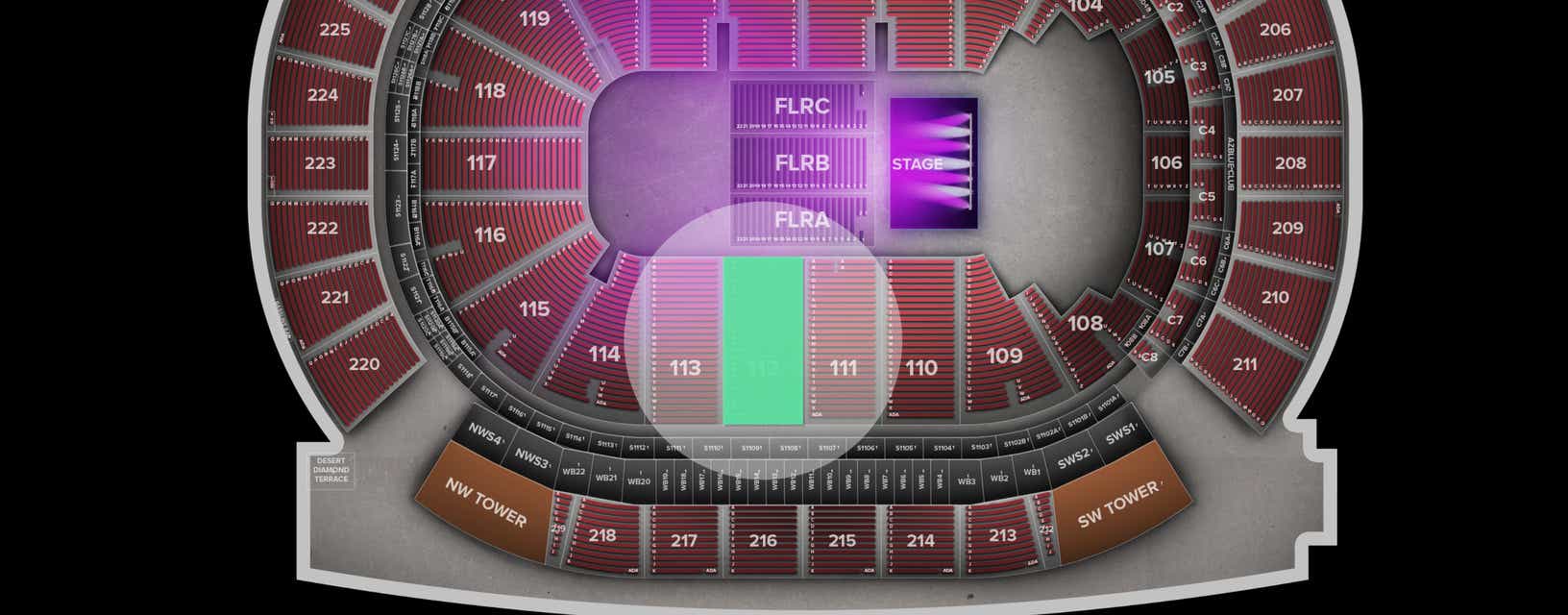Seat view from Lower