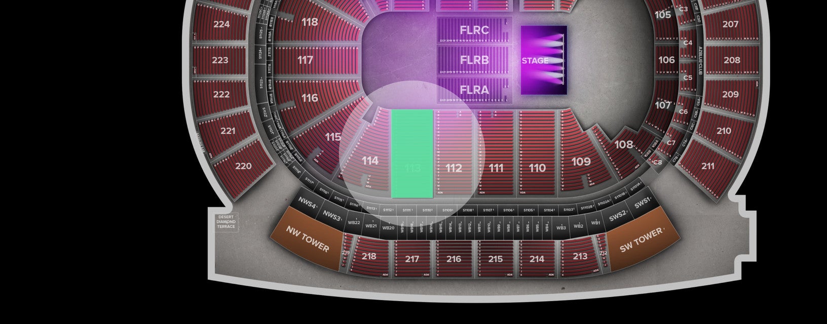 Seat view from Lower