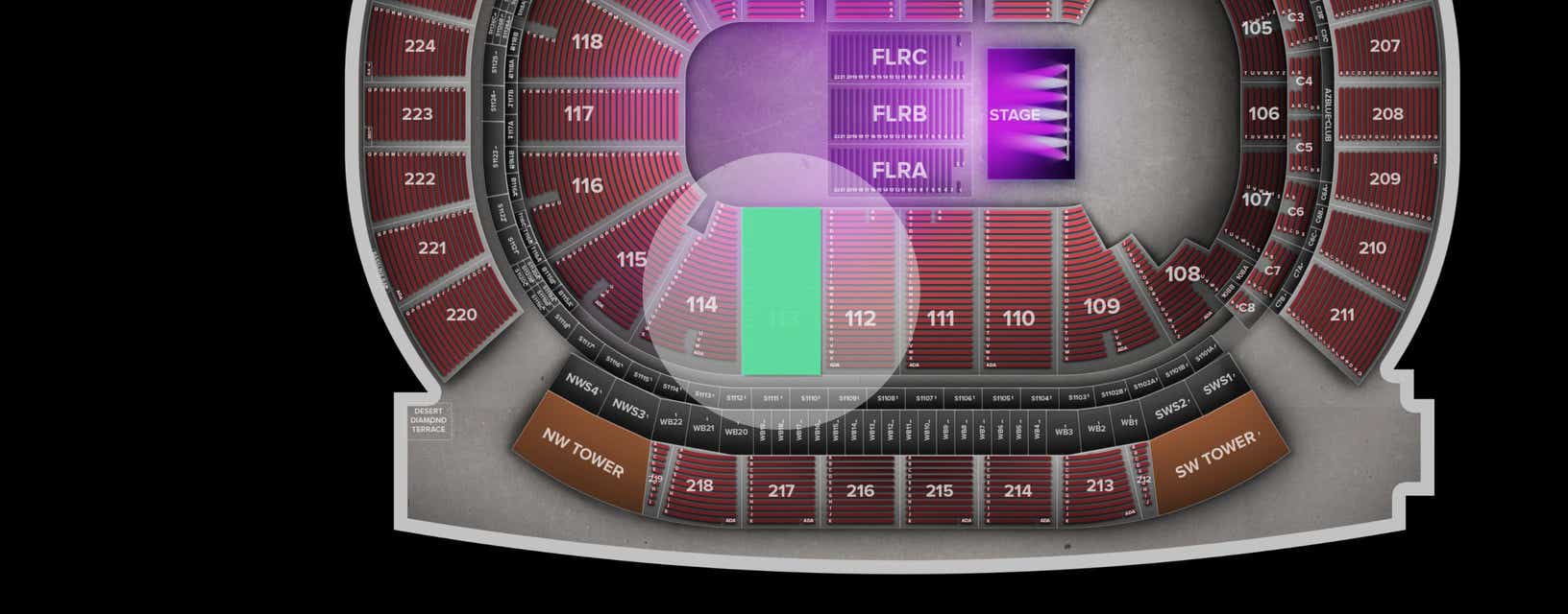 Seat view from Lower